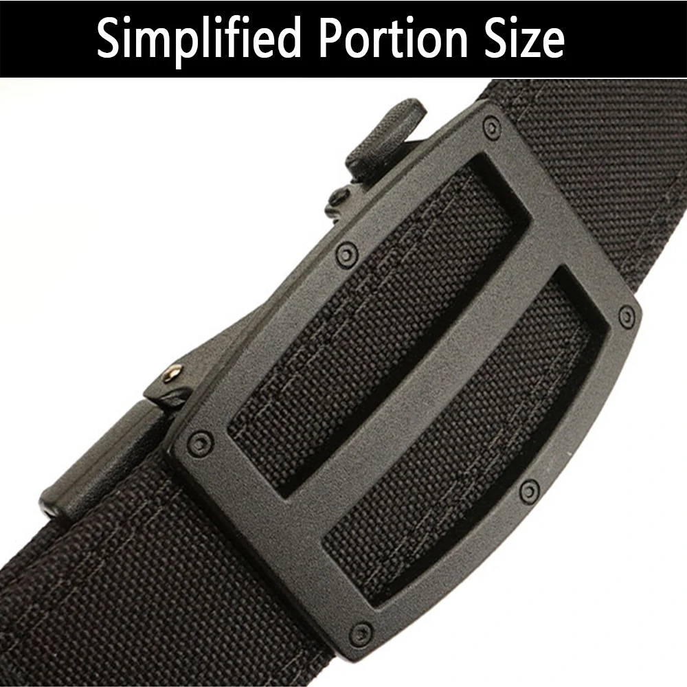 TUSHI cinturón táctico militar genuino oficial para hombres, hebilla automática de aleación, cinturón de servicio para hombres, nailon 1100D,