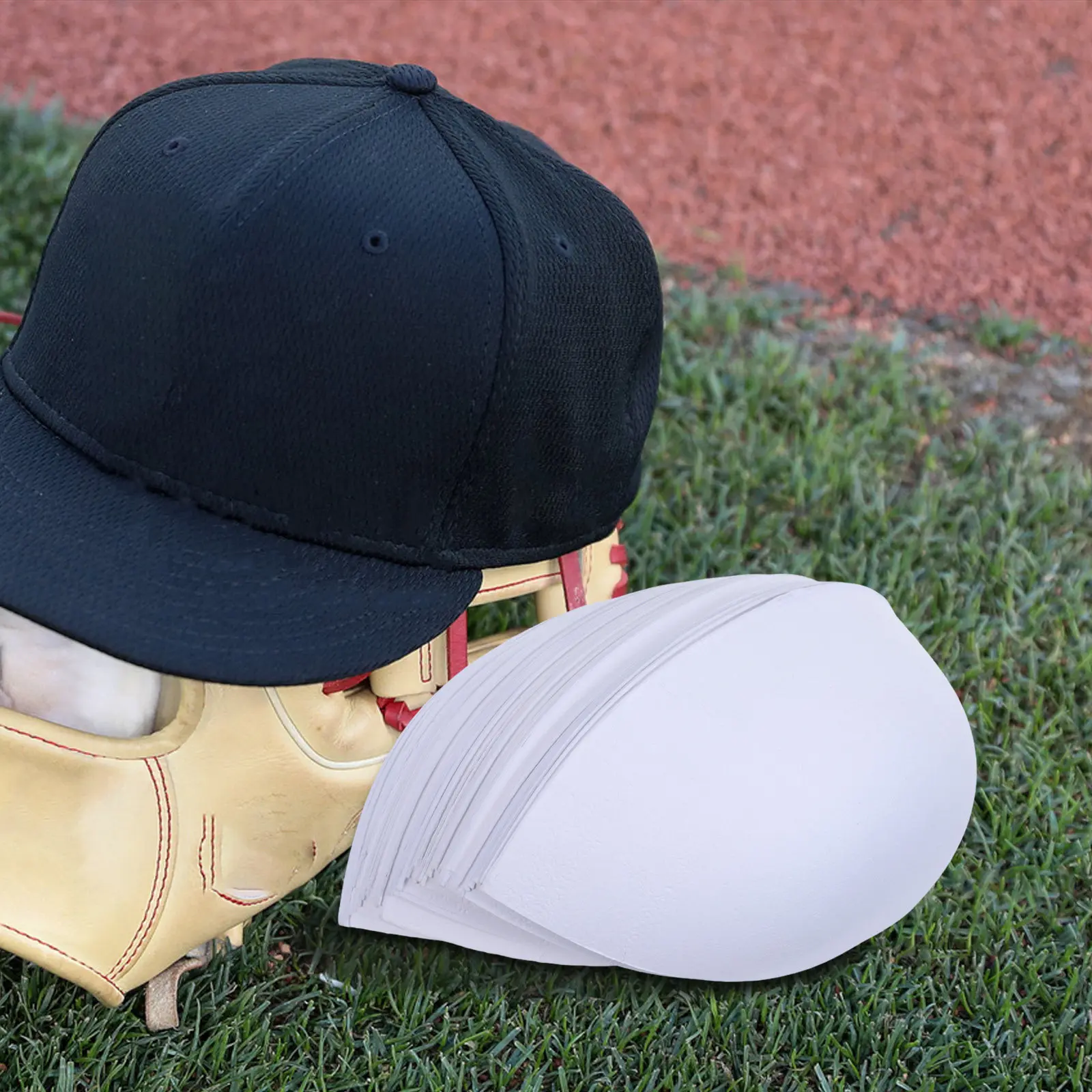 50Pcs Baseball Cap Shaper Inserts Cardboard Hat Form Inner Support for Shape Maintenance Display Storage Travel Reusable