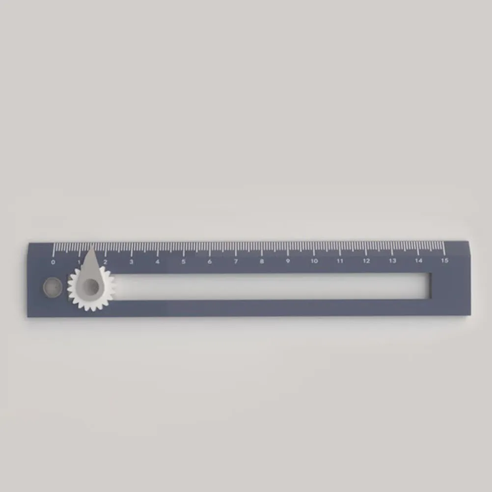 2Pcs Drawing Ruler Set Plastic Compass Straightedge Precision Measurement Tool for Teachers Students Engineers Drafting