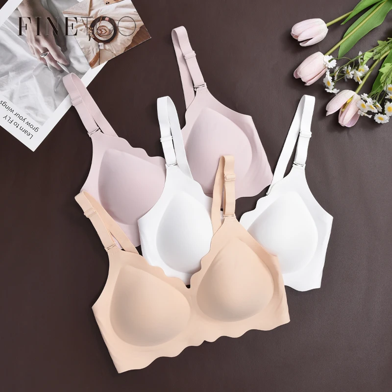 

Бесшовный женский бюстгальтер-бралетт больших размеров, сексуальный, беспроводной, пуш-ап, со съемными бретелями, с красивой спинкой, удобное нижнее белье