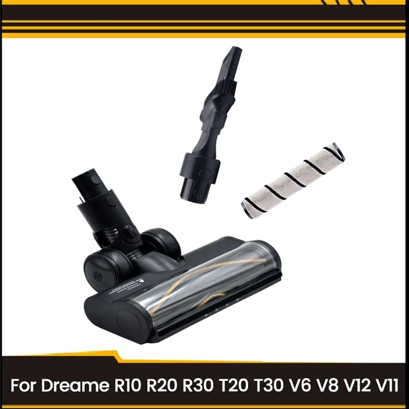 

A94E-LED-Lighted Quick-Release Floor Brush For Efficient Cleaning – Fits For Dreame R10, R20, R30, T20, T30, V6, V8, V12, V11