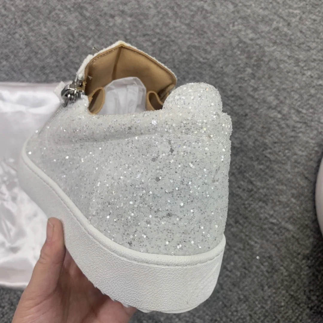 موضة جديدة أحذية رياضية كاجوال للرجال العلامة التجارية مصمم النساء أحذية التنس الفاخرة الجلد الحقيقي GZ المتسكعون أحذية رياضية 35-48 G0377 #6