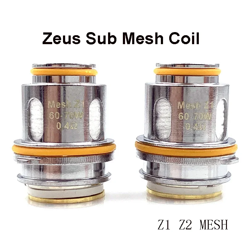 AosVape Zeus Sub Ohm Coil Mesh Coil Z1 0.4ohm Z2 0.2ohm Replacement Coils Head for Zeus Sub Ohm Tank