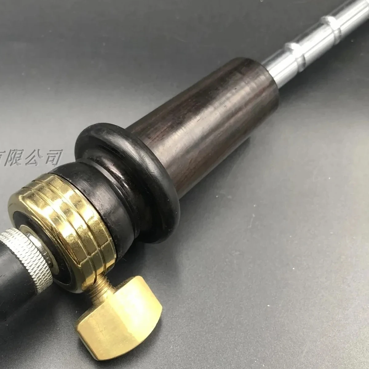 1pcs Ebony Double bass End pin 3/4 4/4  with steel hand shank tightening Scalable Upright Bass end tail