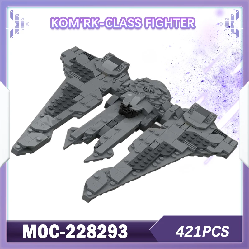 

421PSC MOC-228610 Space War Kom'rk-Class Fighter Building Block Model Brick Set Creative Exquisite High-quality Gifts