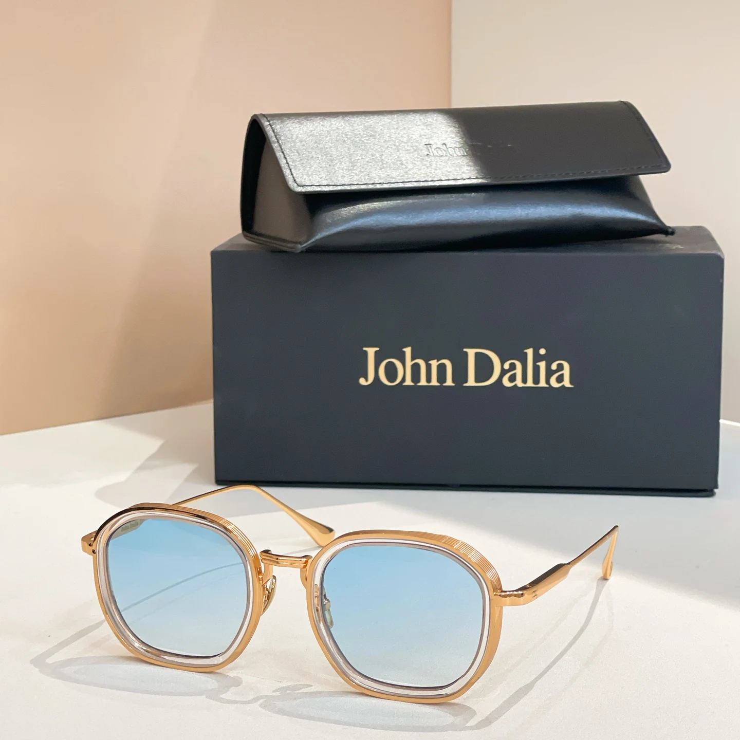 

Original For JOHN DALIA JD LEO Luxury UV400 Driving Anti-Glare Men Sunglasses Premium Casual Alloy Frame Women Couple Eyewear