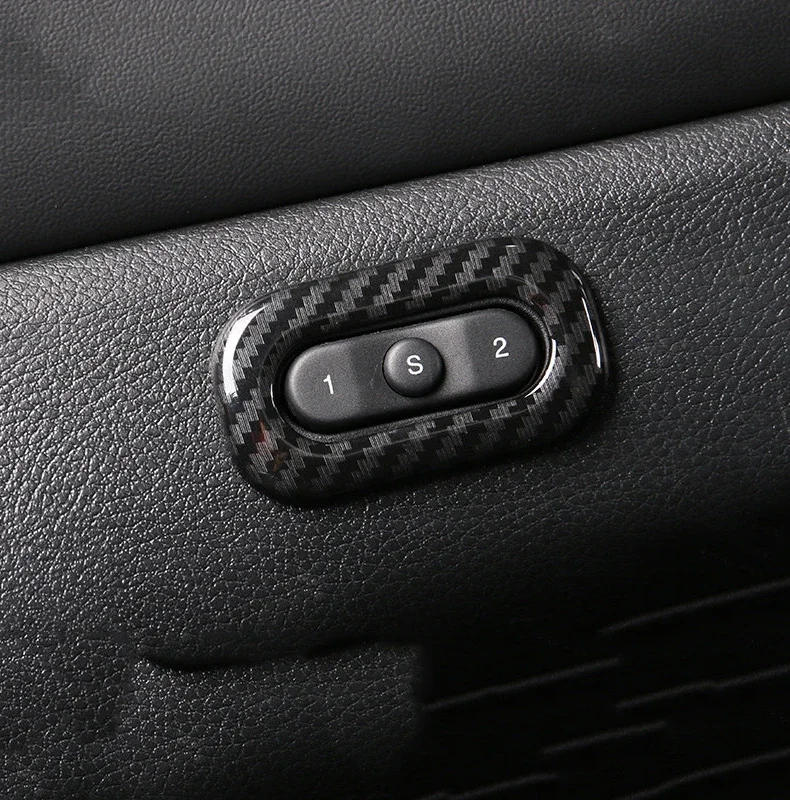 ل جيب جراند شيروكي 2014 2015 2016 2017 2018 2019 ABS كروم مقعد الذاكرة غطاء أزرار الزخارف اكسسوارات السيارات الداخلية ملصق