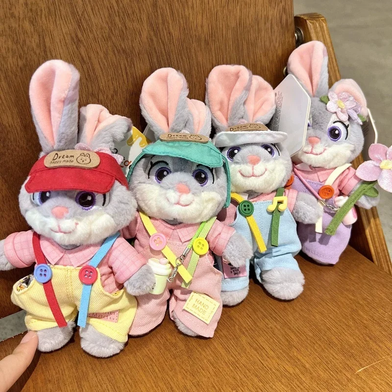 

anime Zootopia Judy Plush doll keychain decoration kawaii Portable toy doll school bag pendant accessories birthday gift