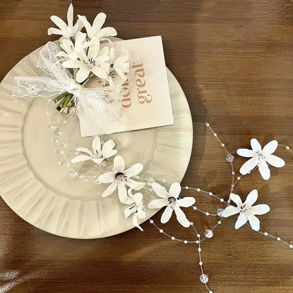Fashion Tassel Lily Flower Hair Clip Side Clip Styling Hair Accessories Duckbill Clip Headwear Barrettes Girl