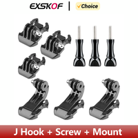 J Hook Quick Release Mount Base Screw For GoPro Hero 12 11 10 9 8 7 6 5 SJCAM Insta360 X2 X3 DJI Osmo Action Camera Accessories