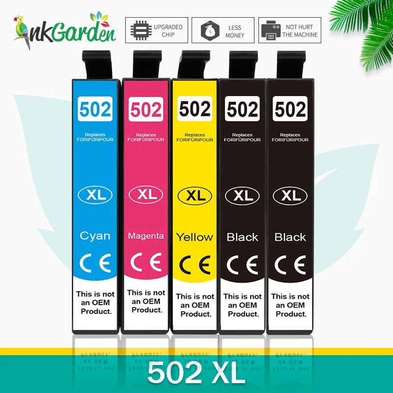 502 XL 502XL Ink Cartridge For Epson T502XL Compatible Expression Home XP-5100 XP-5105 WorkForce WF-2860 WF-2865 Printer