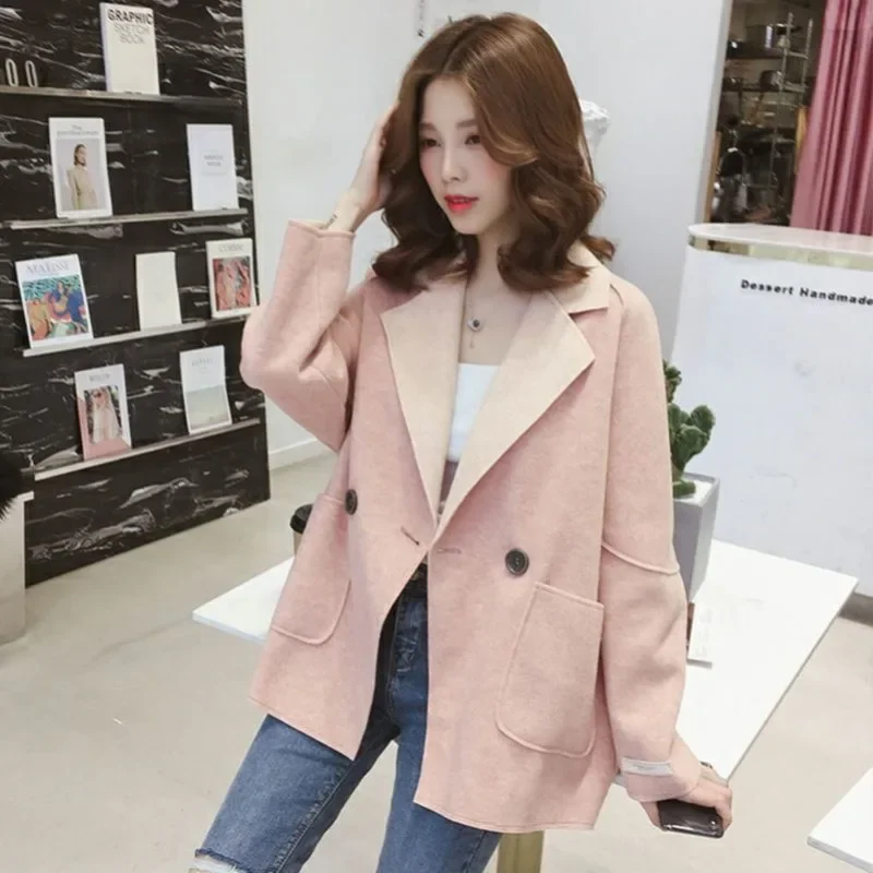 Overcoat Coats for Women Long Sleeve Outerwears Solid Jacket Korean Fall Deals Elegant and Youth Modern Bags Trench Blazer Woman