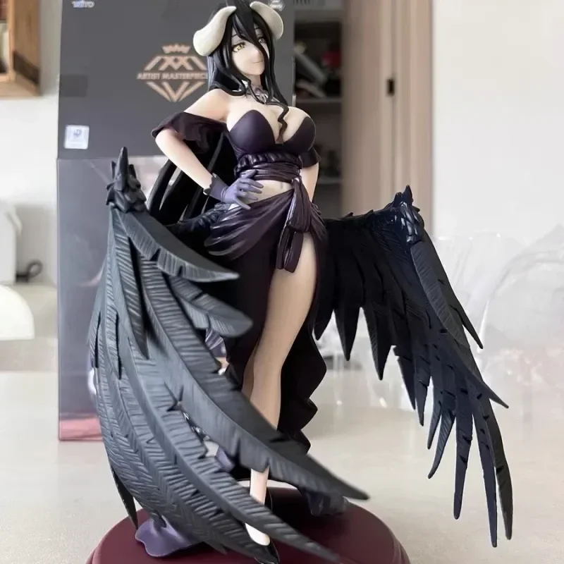 Original Genuine Taito Amp Artist Masterpiece Overlord Iv Albedo Black Dress Action Anime Figure Model Toys Collection Doll Boys