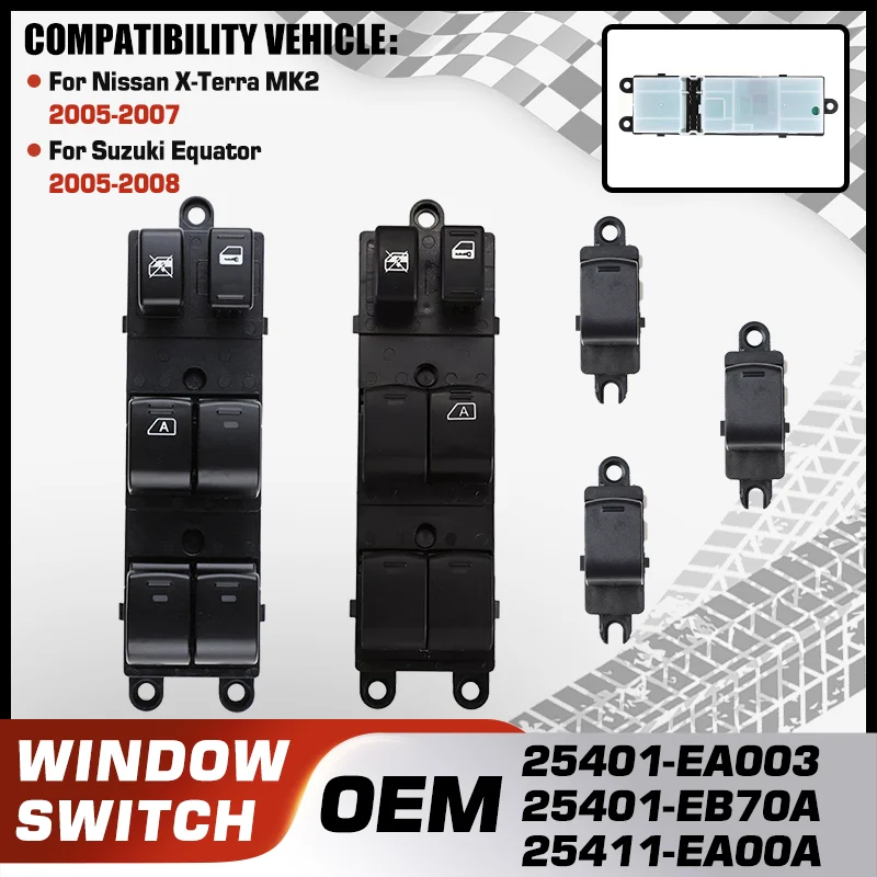 

Electric Power Car Window Control Switch Button For Nissan X-Terra MK2 2005-2007 Suzuki Equator 2005-2008 Car Auto accessories
