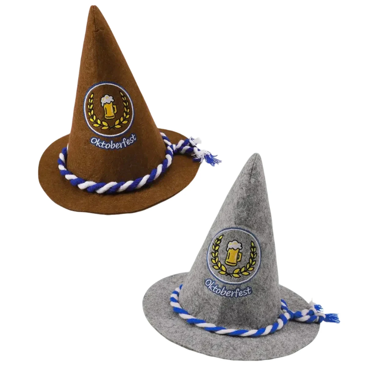 قبعة مهرجان أكتوبر للأطفال الصغار والأولاد والبنات في مهرجان ميونيخ البيرة قبعة اللباد البافارية لحفلات الهالوين كرنفال ملحقات تنكرية