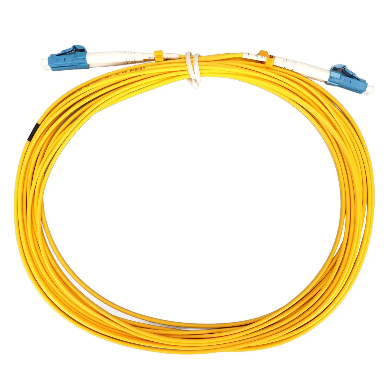 Eco-Friendly 5.5yd LC to LC Duplex  Optic Patch Cord | Durable PVC Cable for High-Speed Connectivity