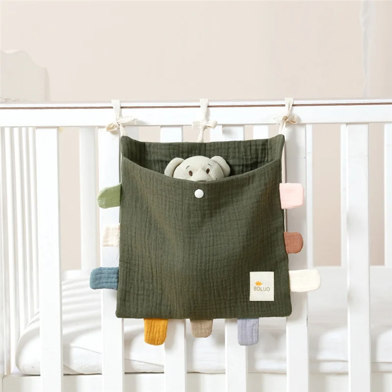 

BEDW-Baby Bed Side Organiser Cotton Bed Storage Bagessentials Storage Bag Baby Hanging Bag For Baby Nappy Toy Clothes