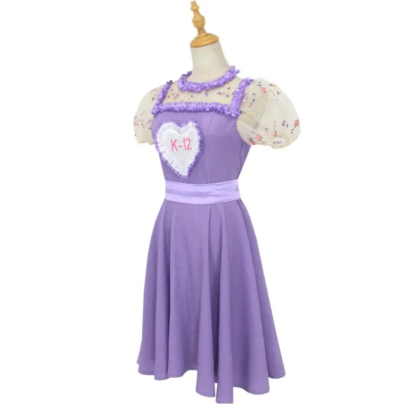 Movie K-12 Crybaby Angelita Cosplay K12 Uniform Pink Purple Dress Sweet Girls Melanie Martinez Cosplay Outfits Halloween Costume