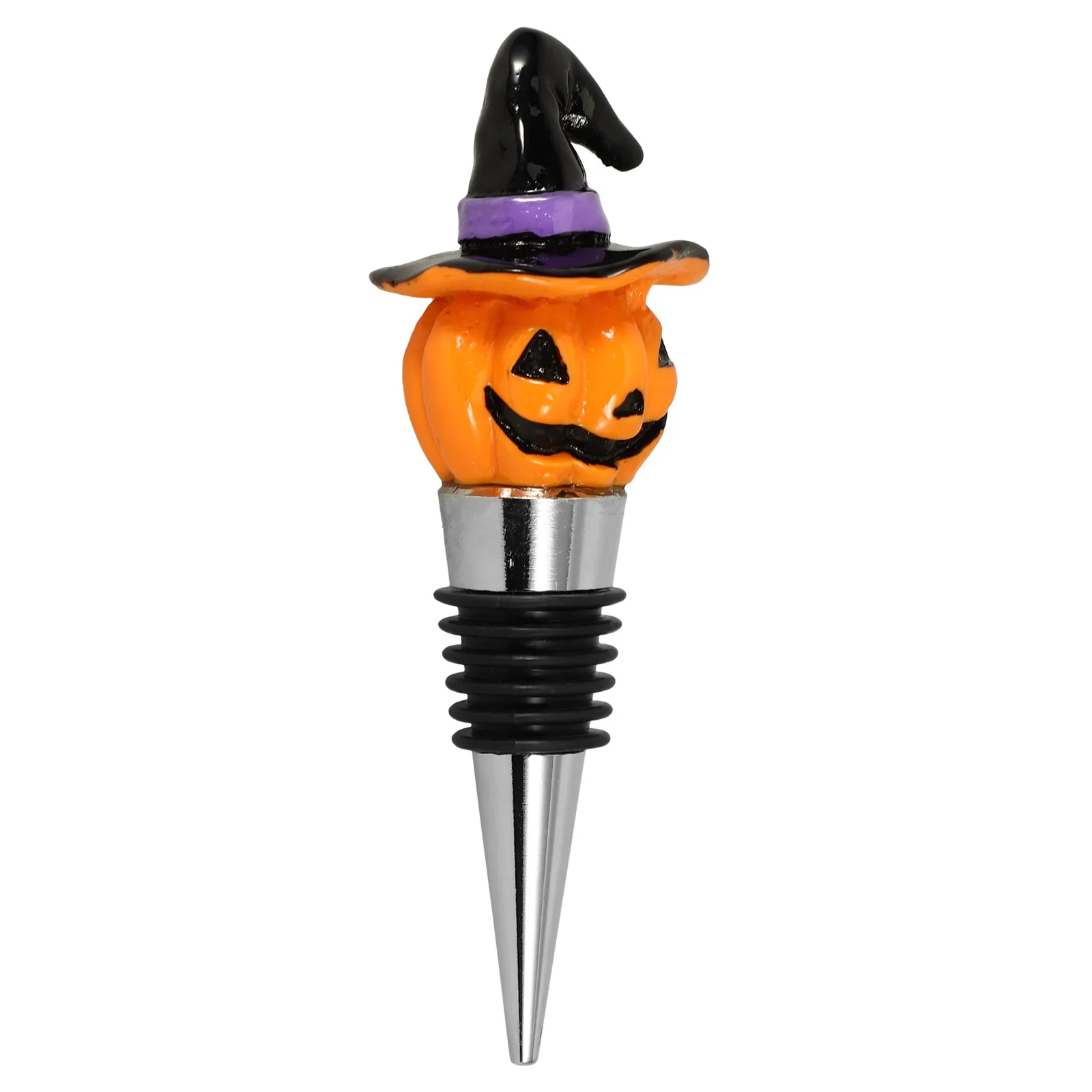 

Pumpkin Witch Hat Stopper Reusable Beverage Plastic Cute Creative Decorative Stoppers Glass Bottles Airtight Seal Extend