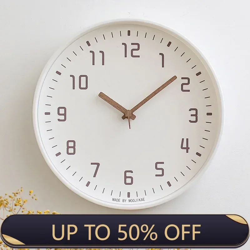 2025 Japanese Style Clock Wall Clocks Noiseless for Living Room Decoration Domestic Simple Mute Clock Modern Fashion Wall Decor