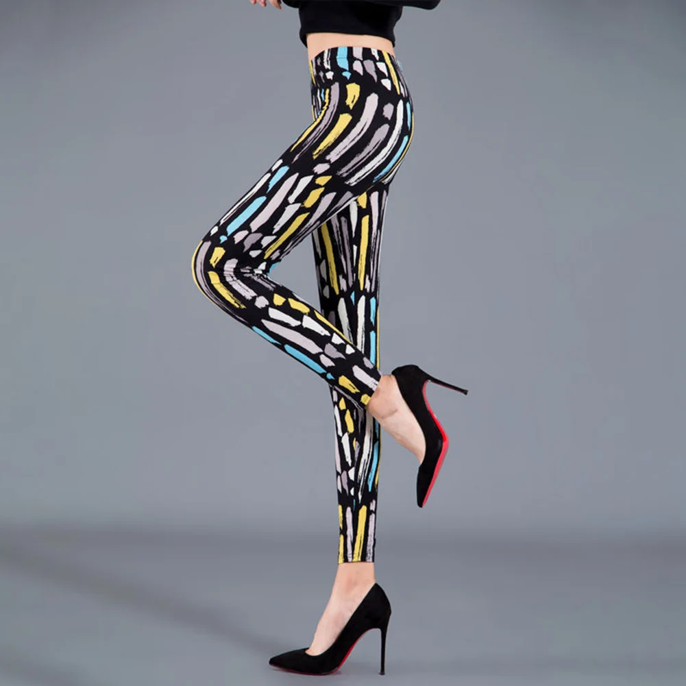 Yoga Practice Floral Leggings Women's Yoga Pants Stylish Floral Printed High Waist Pants Tag Size Average Size