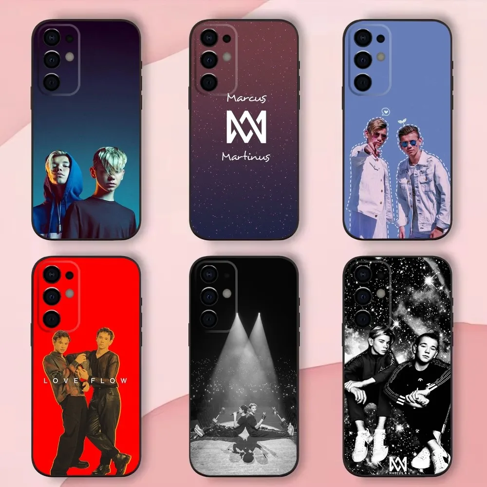 M-Marcus And M-Martinus Phone Case For Samsung S25,S24,S21,S22,S23,S30,Ultra,S20,Plus,Fe,Lite,Note,10,9,5G Black Soft Shell