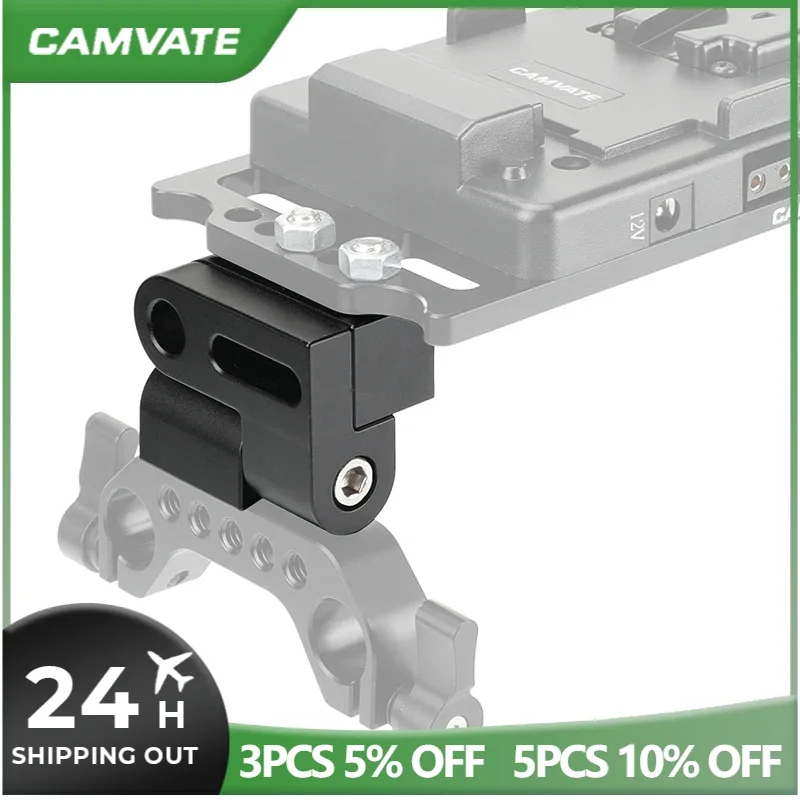 Acessório da gaiola da câmera do ajuste de inclinação de camvate 180 ° com 1/4 "pontos de montagem para estender acessórios da gaiola da câmera