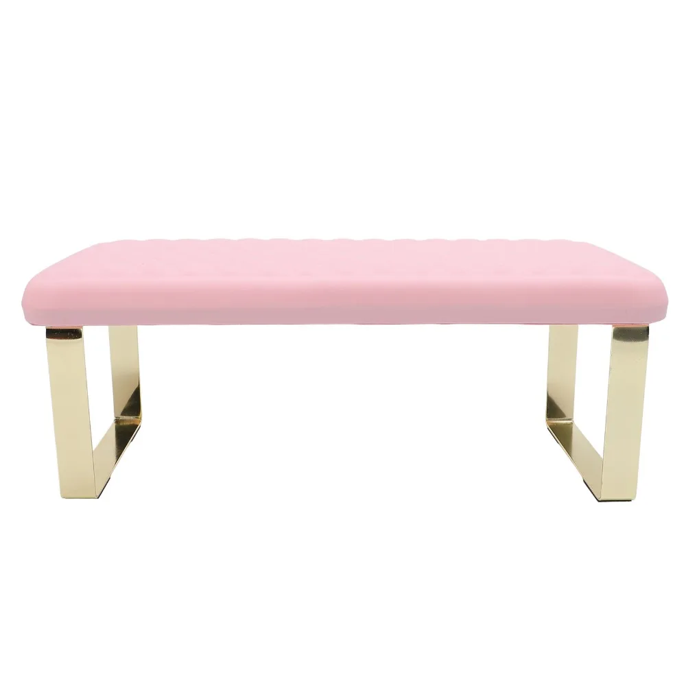 Non-Slip Base Nail Arm Rest Ergonomic Height Massage Memory Foam Manicure Hand Rest Soft Cushioned Pad Real Microfiber Leather