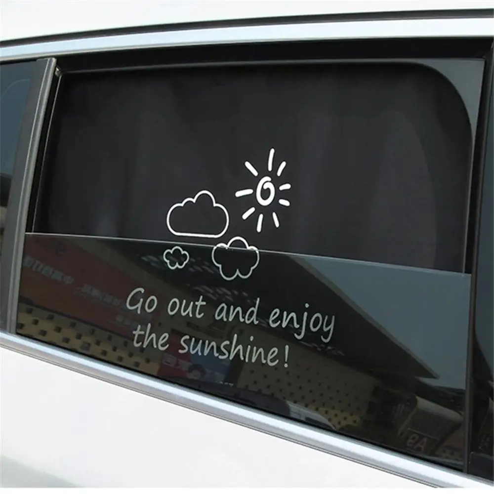 Magnetic Curtain In The Car Window Sunshade Cover Cartoon Universal Side Window Sunshade UV Protection For Kid Baby Children