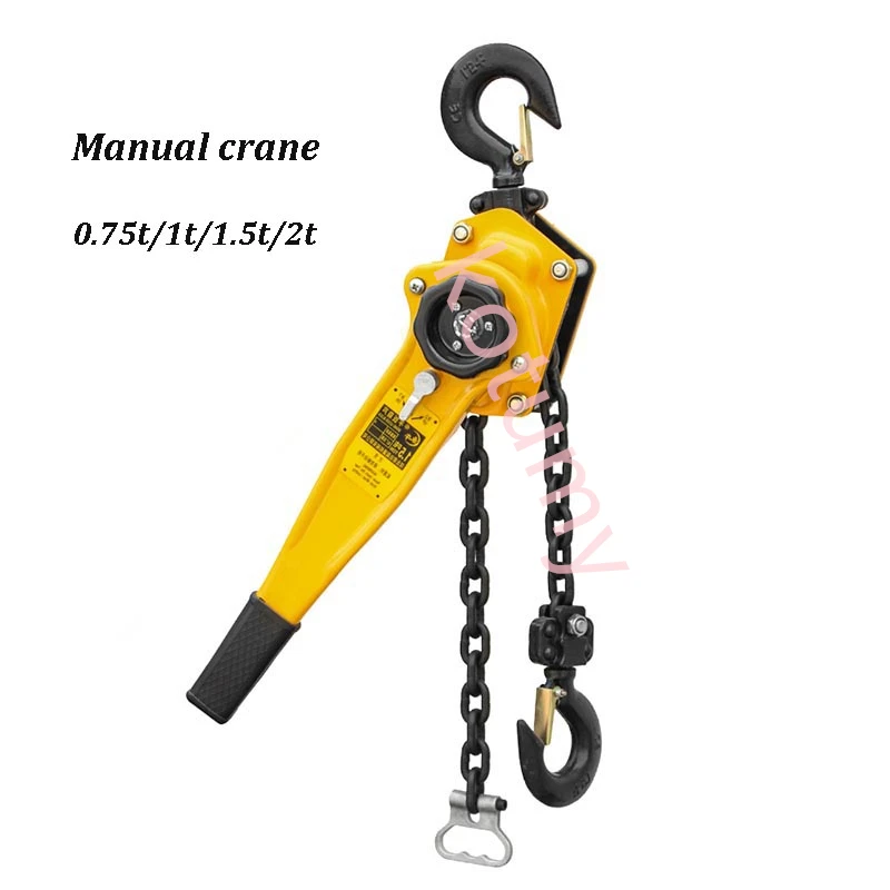 Portable Hand Wrench Manganese Steel Hook Hand Chain Hoist Crane Wire Tensioner Manual Traction Hoist