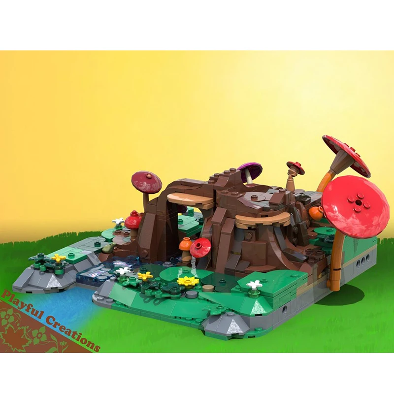 Mittelalterliche Burg Modell Moc Bausteine Wald Verteidigung Modell Technologie Modulare Block Spielzeug DIY Montage Weihnachten Geschenk