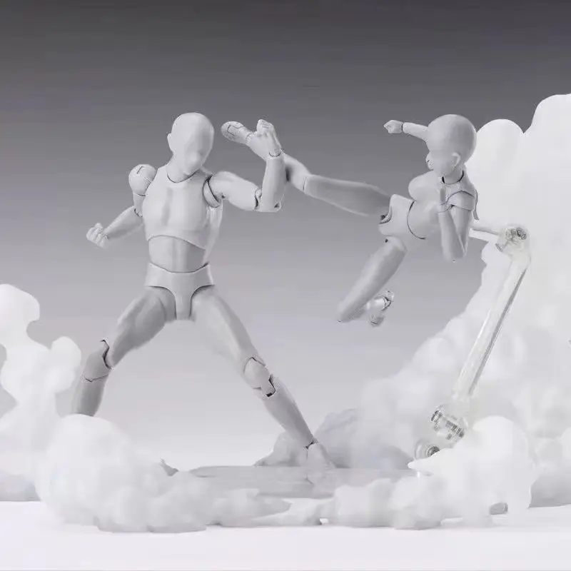 

In Stock White Fog Effects 1/12 Soldier Scene Model Spare Part Anime Scene Props Ornaments Decor Action Figures Toys Accessory