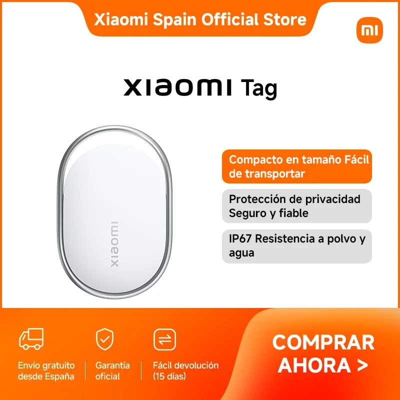 Official | Xiaomi Tag 4 Pack,Compatible con Apple Find My y Google Android Find Hub,Encuentra tus objetos de forma remota,Notificaciones de protección de la privacidad
