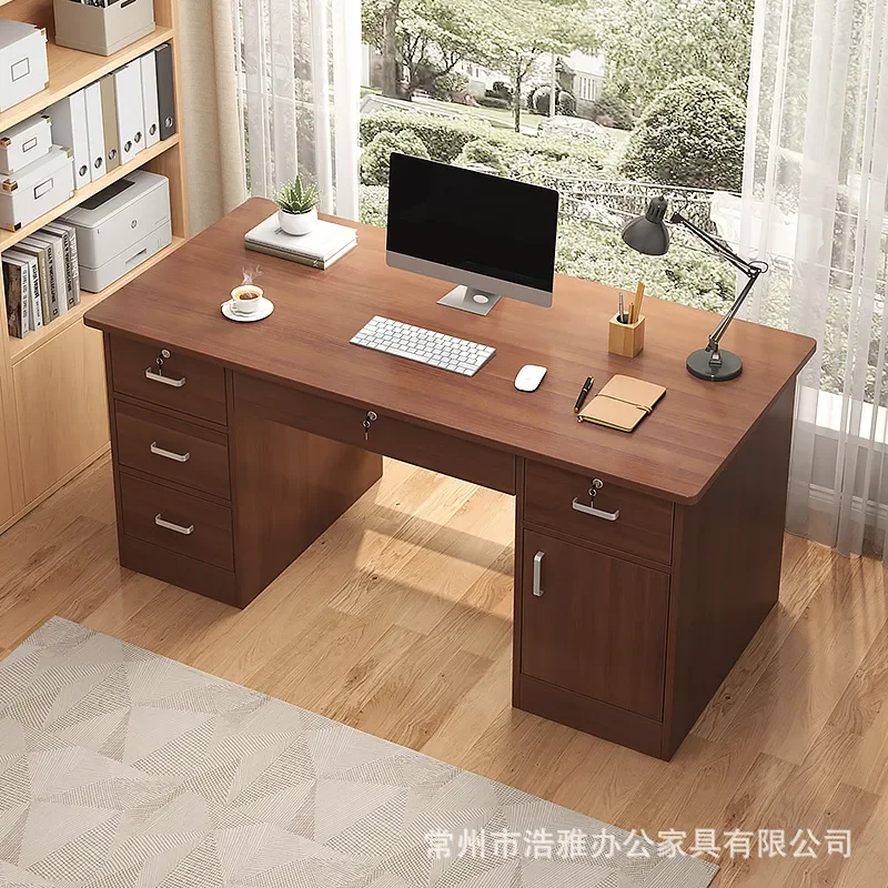 Simple Modern Computer Desk for Home Office Bedroom Desktop Workbench for Staff