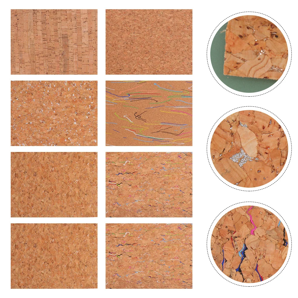 

8 pcs Diy Sheet Pu For Artificial Crafts Making Artificial Sheets Printing Printed Diy Accessories