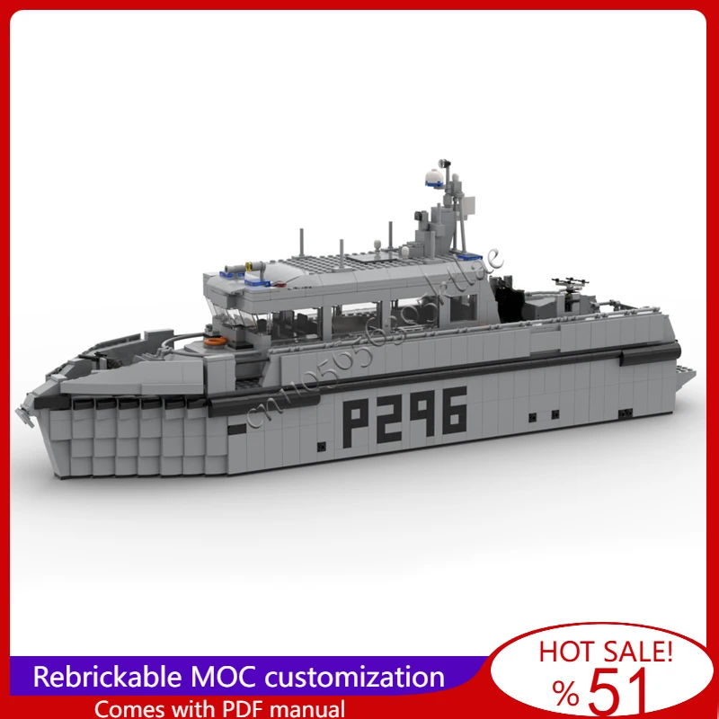 

New 2112 Parts Fast Navy Patrol Boat Model MOC Building Blocks Brick Creative Assembly Toys For Children Popular Festival Gifts