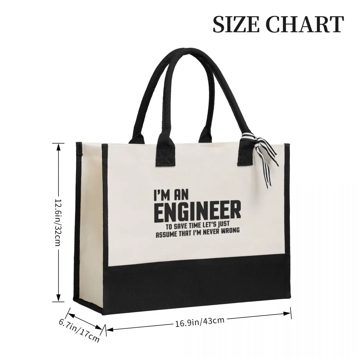 I'm An Engineer Canvas Bag Shopping Bag Wedding Decoration Travel Wedding Bag best wedding gift