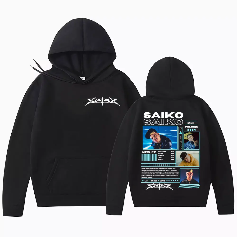 Rapper SAIKO POL ARIS 2025 Tour Cover Hoodies Men Women Harajuku Fashion Hip Hop Tracksuit Casual Cotton High Quality Sweatshirt