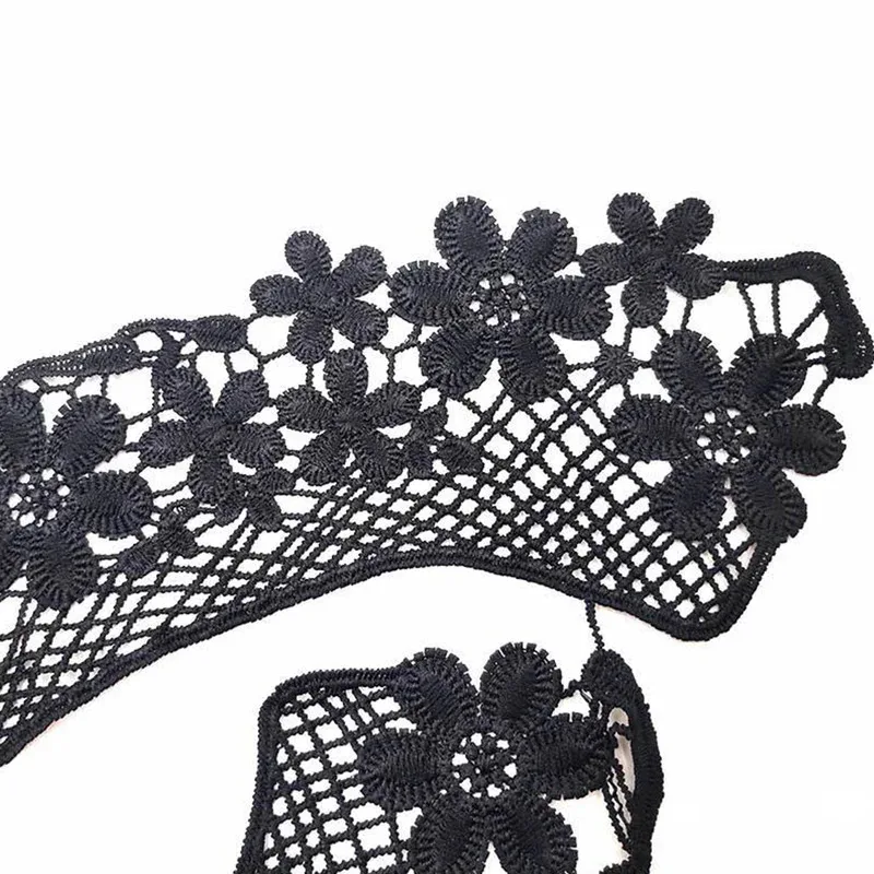 Colar destacável de seda de leite, faça você mesmo, costura, colar falso, acessórios de costura, tecido de renda, decote, camisa falsa feminina