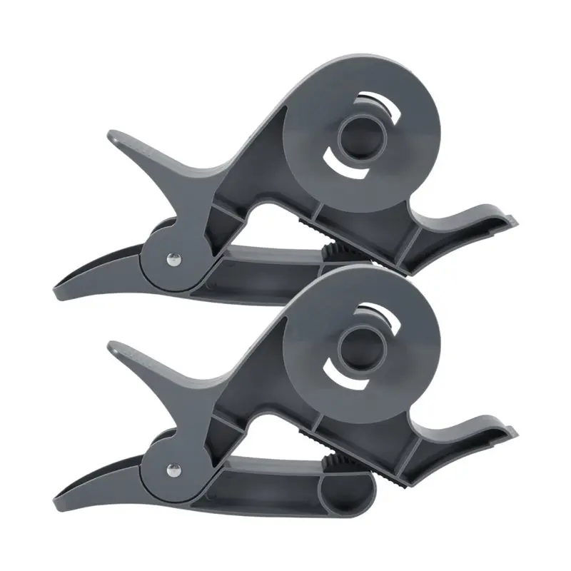 BAAR-2Pcs Paper Roll Holder Tape Dispenser Clamp Tabletop Wrap Gift Wrap Clips Wikkelen Tools Modern Gadgets
