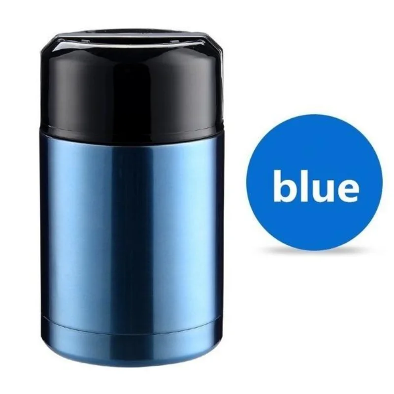 NONE Große Kapazität 800 ML/1000 ML Thermos Lunch Box Tragbare Edelstahl Lebensmittel Suppe Behälter Vakuum Flaschen Thermoskannen tasse 4