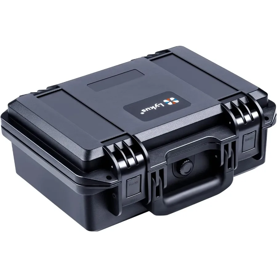 Waterproof Hard Case with Customizable Foam Insert Interior Measuring 11.81x7.87x4.72 Inches Ideal for Storing and Protecting F