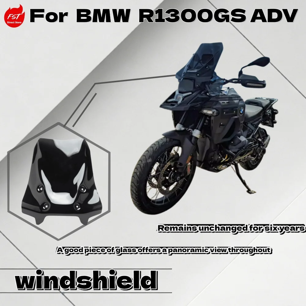 

For B MW R1300GS R1300GS ADV Tall Clear Windshield Heightened Chest Protector Rain Deflector