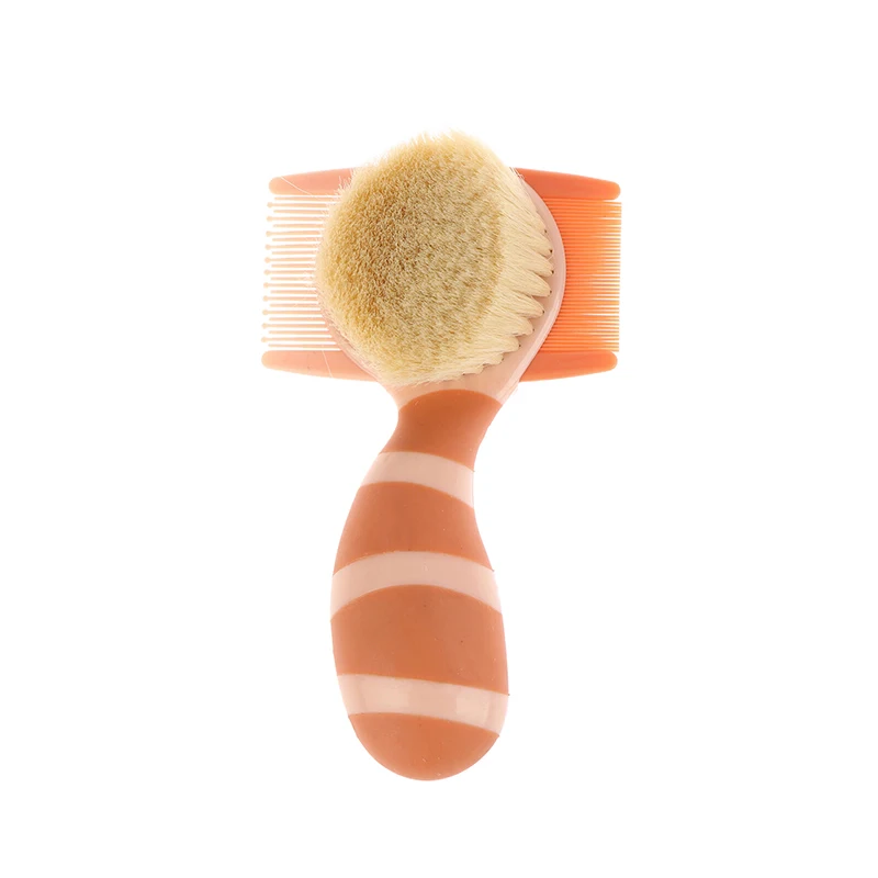 3-in-1 Baby Hair Care Set - Ultra-Soft Bristle Brush + Comb + Scalp Massager, Gentle & Safe for 0-3 Years