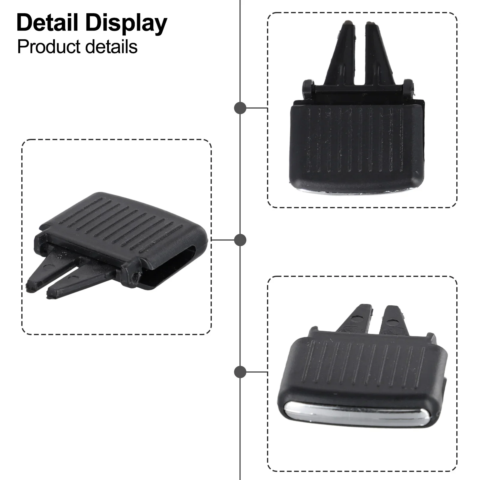 

1Pc Front A/C Air Vent Outlet Tab Clip Repair Kit Dash A/C Vent Outlet Adjust Clip For MK5 2006-2011 For GOLF 2004-2009