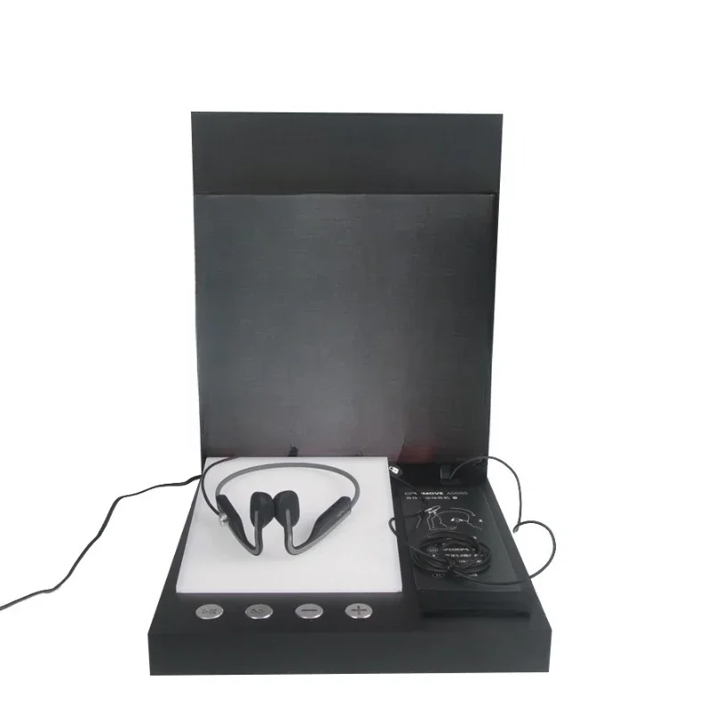 

Sports Bluetooth Earphone Display Stand Hanging Neck Type One Click Listening Cable Earphone Acrylic Display Stand