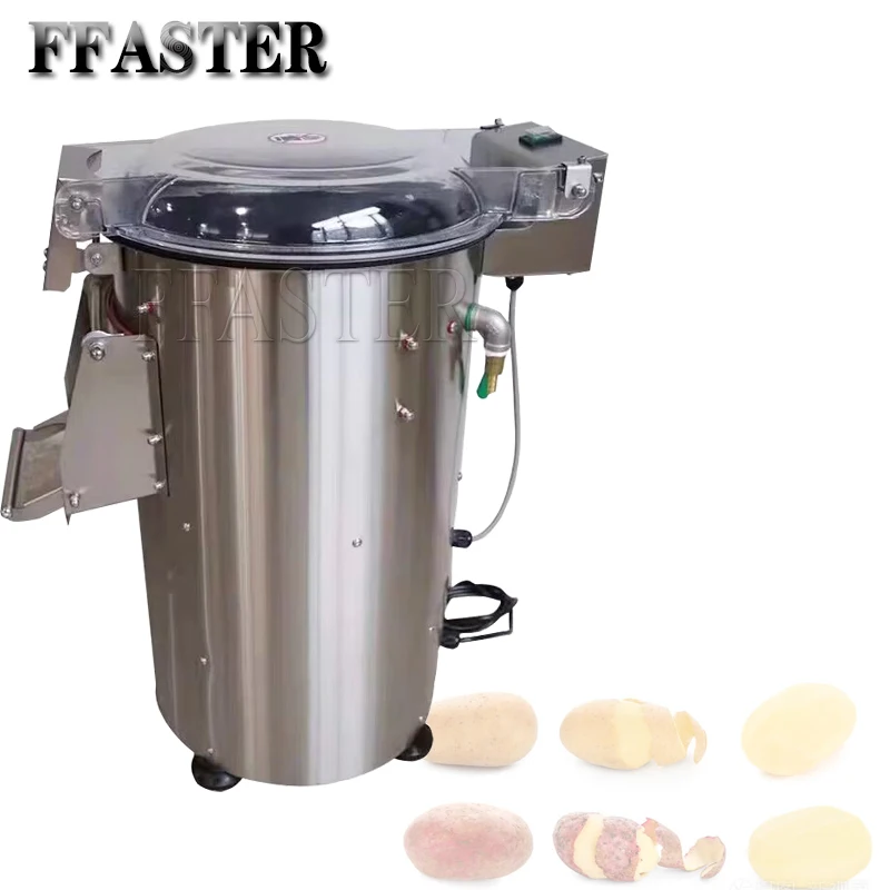 

Commercial Root Vegetable Fruit Ginger Potato Roller Peeler Washing Peeling Cleaning Machine