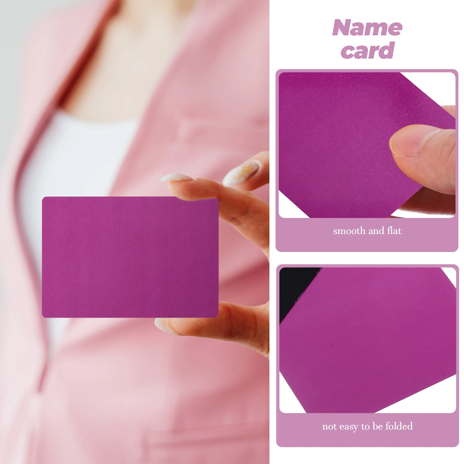 8pcs Business Card Blanks Engraving Smooth Flat Diy Name Sublimation Metal Nameplate Tags For Crafting Custom Business Cards