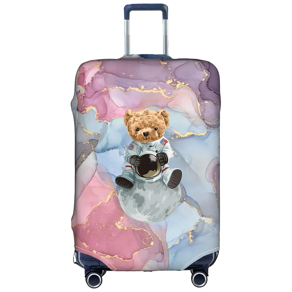 Cubierta de equipaje gruesa y elástica, Protector de maleta con estampado de serie Cute Bear, cubiertas de equipaje adecuadas para Carro de 18-32