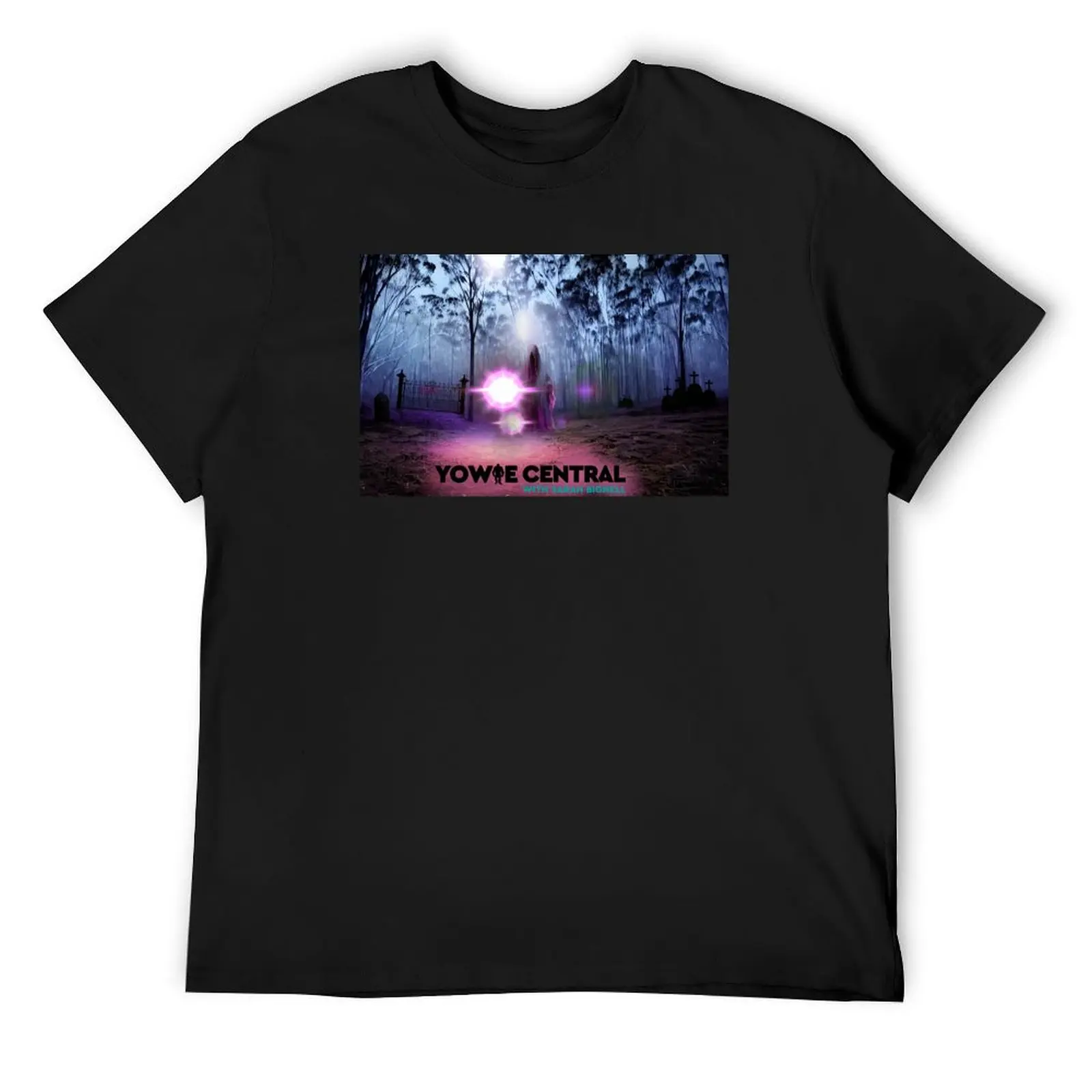 The Ghost and Orbs of Yowie Central, with artwork by Jasmine Winter Designs T-Shirt summer tops Men's t shirts